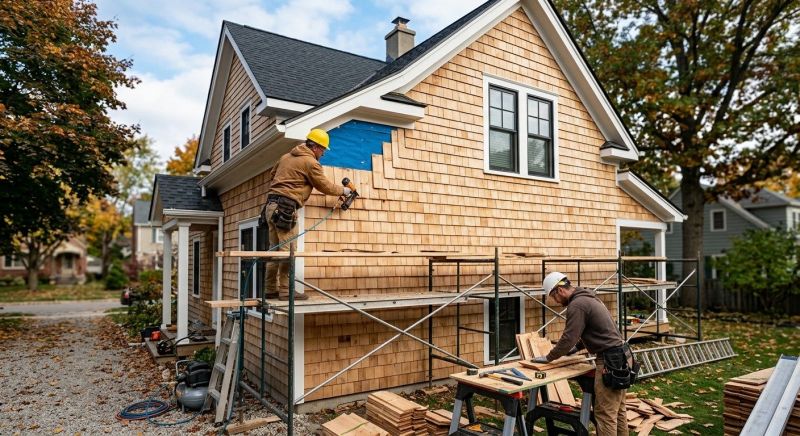 Cedar Siding Installation in Rossville, GA