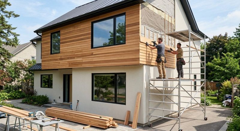 Faux Wood Siding Installation in Rossville, GA