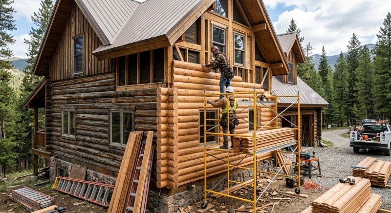 Log Siding Installation in Rossville, GA