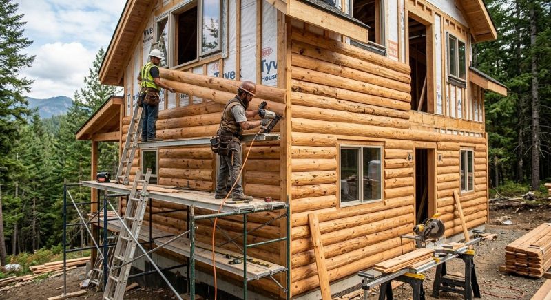 Log Siding Installation in Rossville, GA