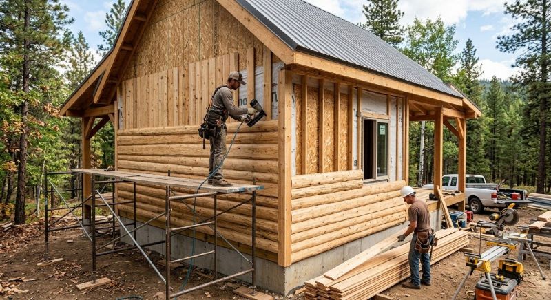 Log Siding Installation in Sequatchie County, TN