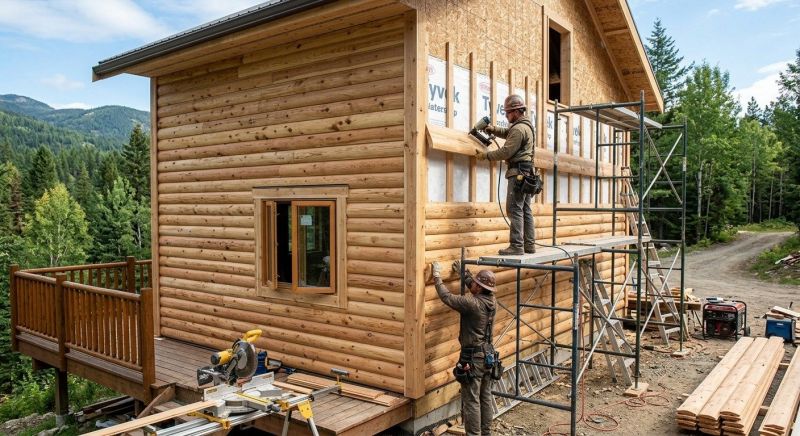 Log Siding Installation in Sequatchie County, TN