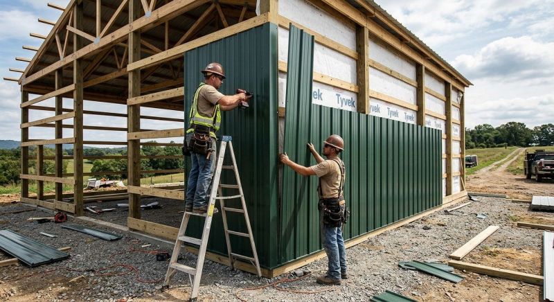 Pole Barn Siding Installation in Soddy Daisy, TN