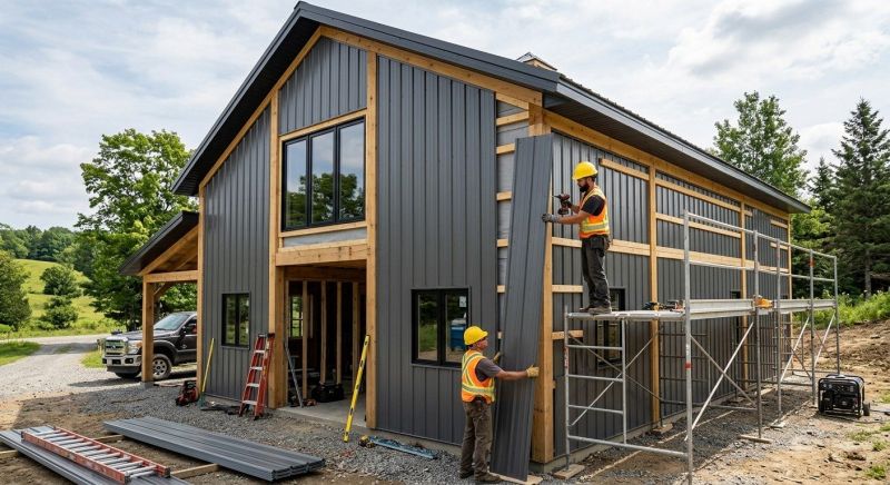 Pole Barn Siding Installation in Soddy Daisy, TN