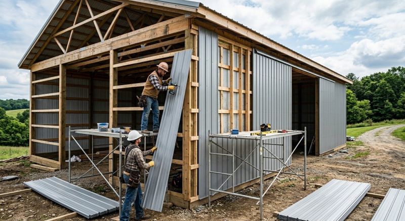 Pole Barn Siding Installation in Soddy Daisy, TN