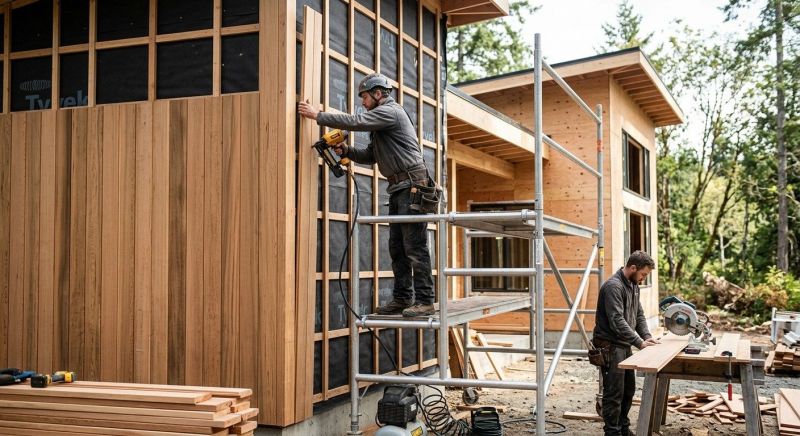 Wood Cladding Installation in Ooltewah, TN