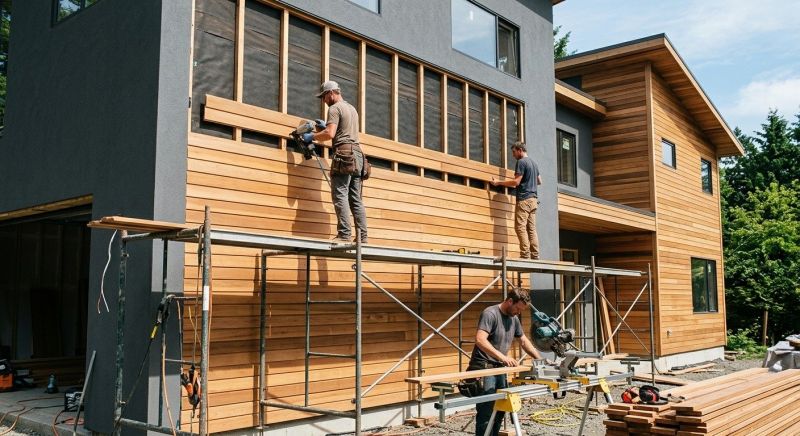 Wood Cladding Installation in Sequatchie County, TN